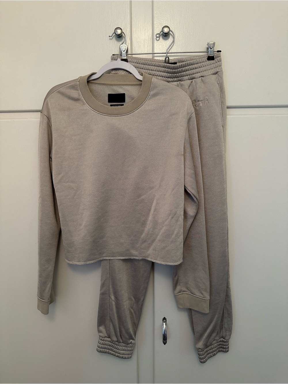 LIKE NEW RtA Silver Jogger Sweatpants (Part of Set)